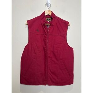 Wyoming Traders Calamity Concealed Carry Vest Womens Large Red Canvas Western L